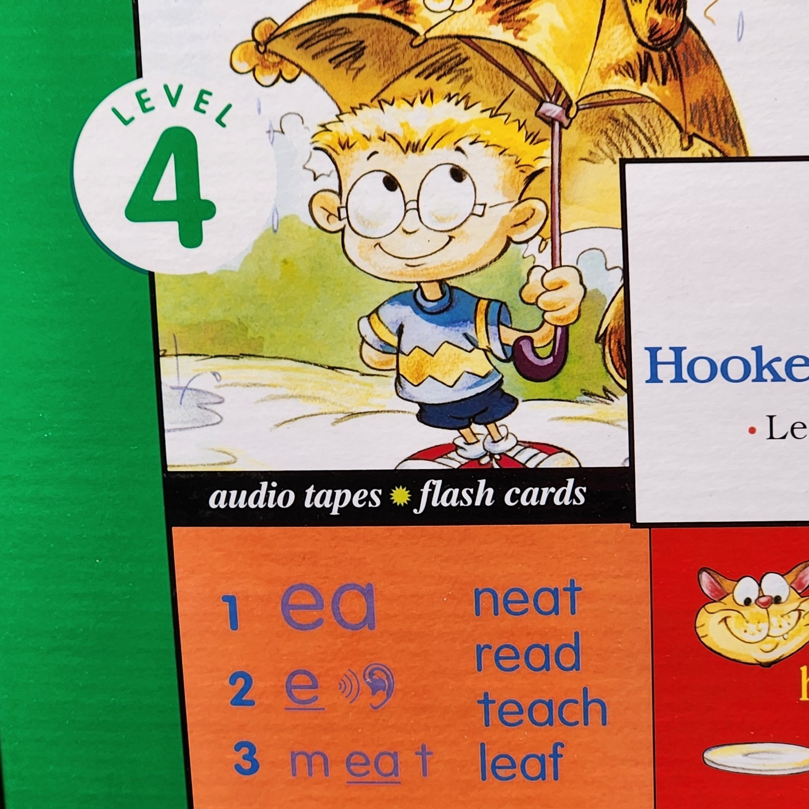 Hooked On Phonics Learn To Read Level 4 Box Set Workbook Books Cassettes Vintage