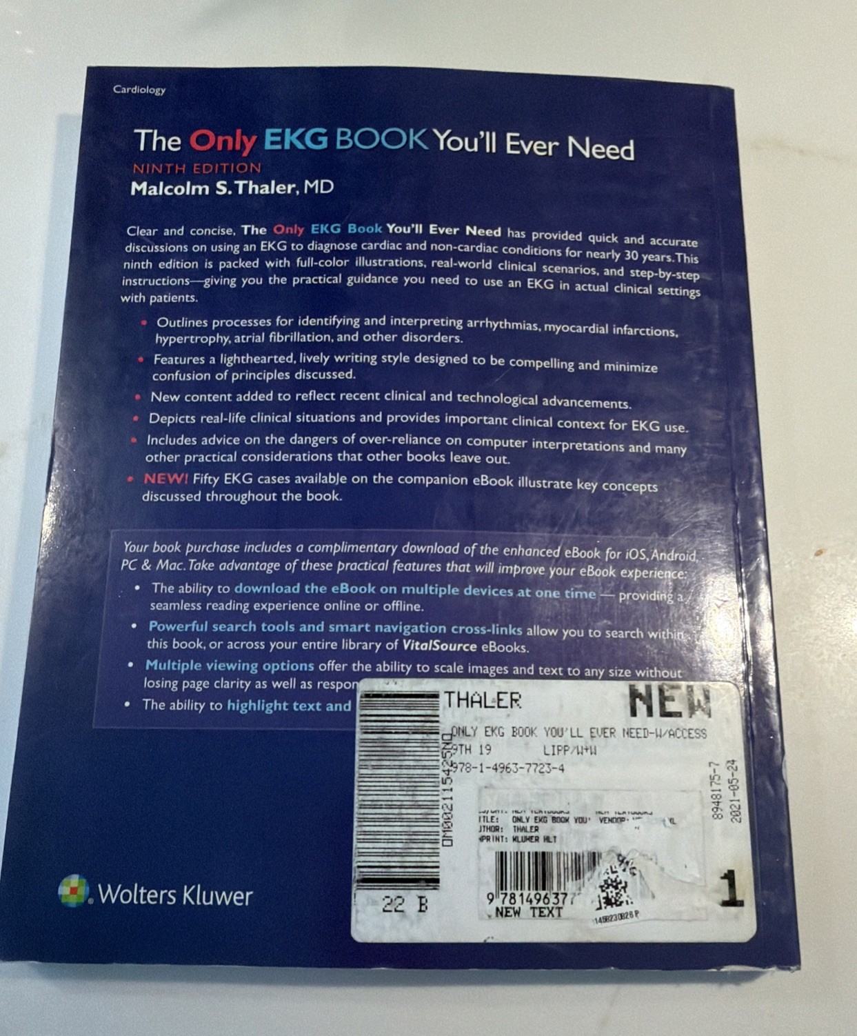 The Only EKG Book You’ll Ever Need Paperback By Thaler MD, Dr. Malcolm Excellent