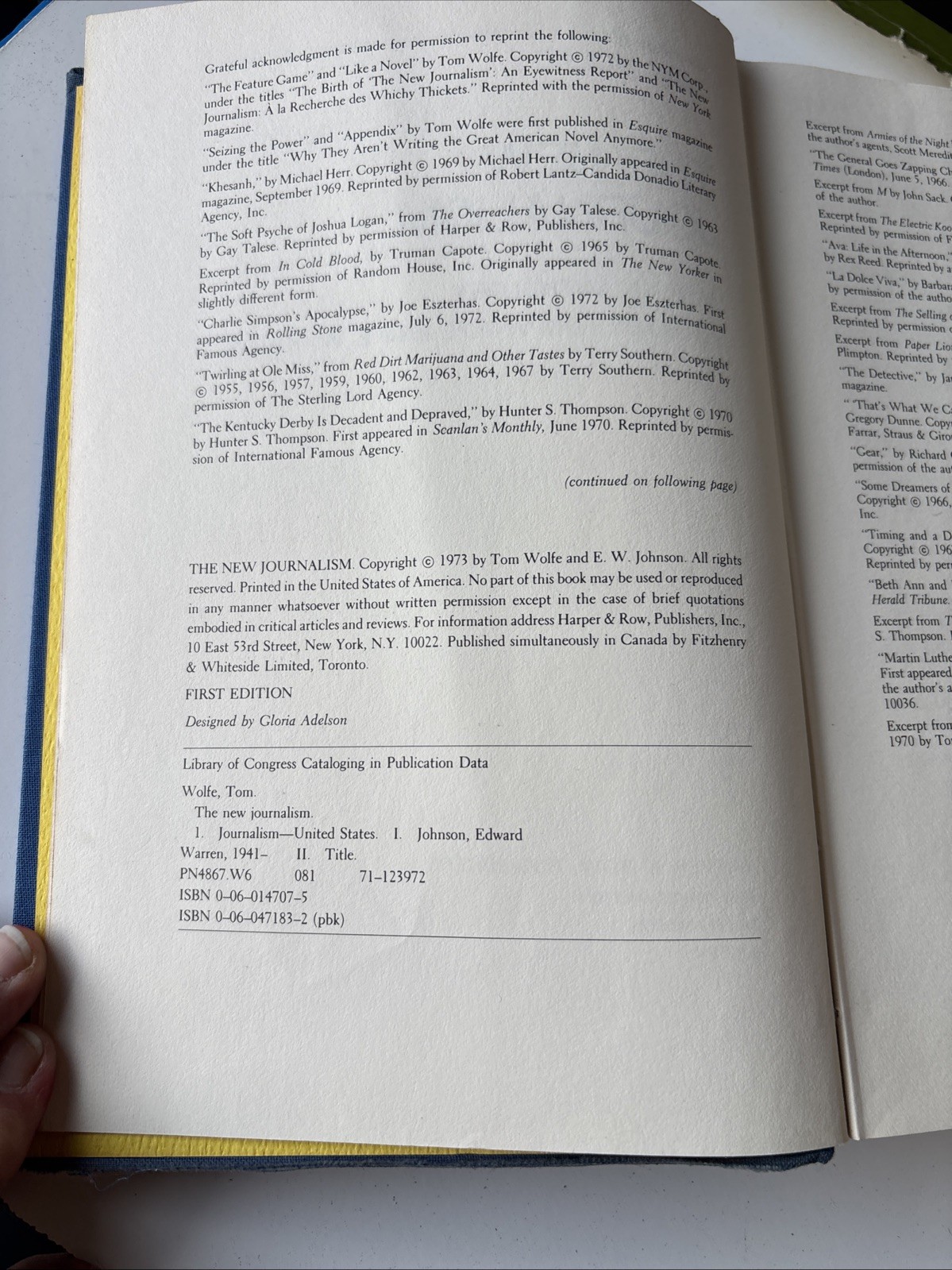 The New Journalism – by Wolfe, Tom. FIRST EDITION.