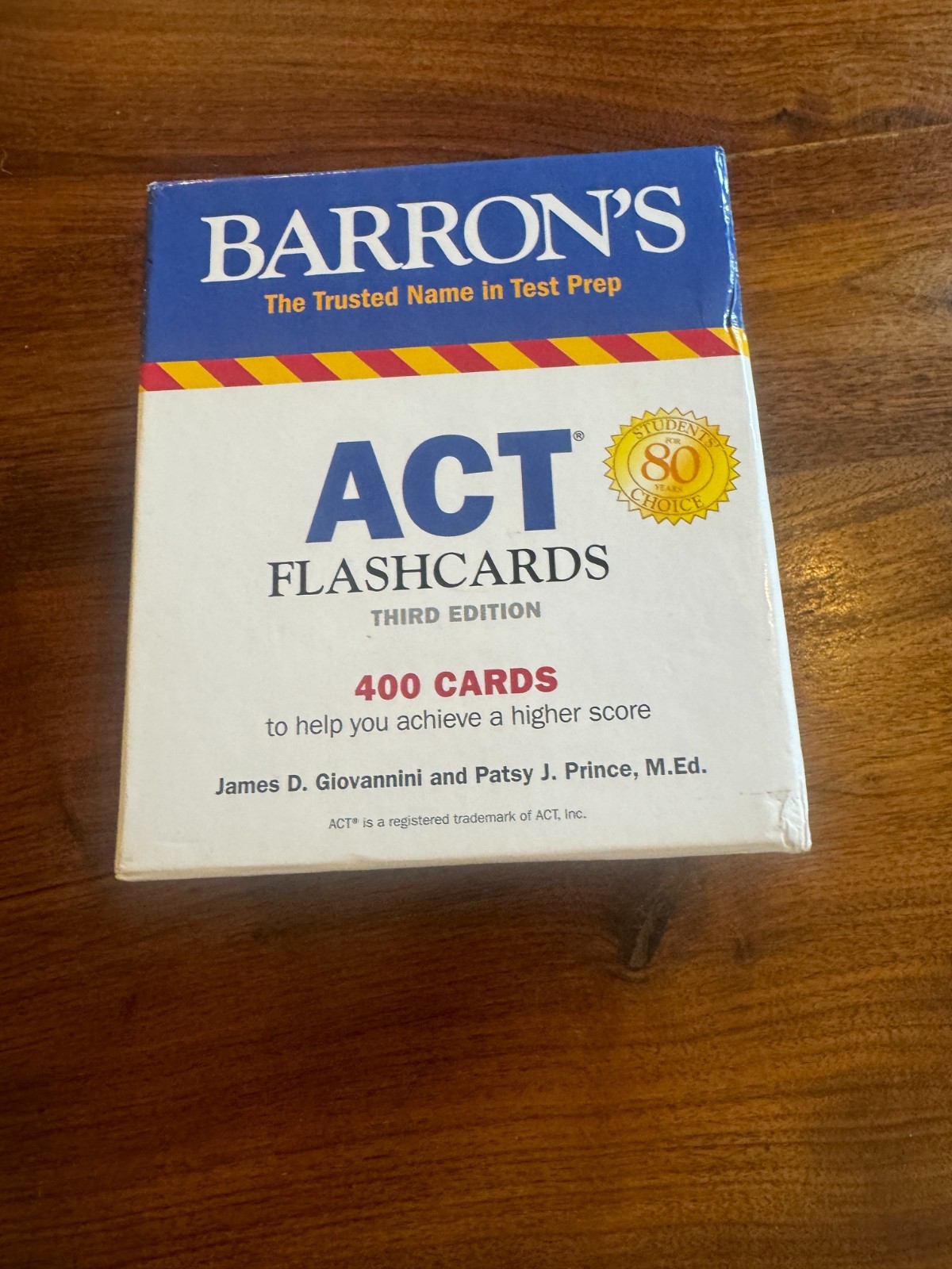 Barron’s ACT Flash Cards 3rd Edition 400 Test Prep Study Set