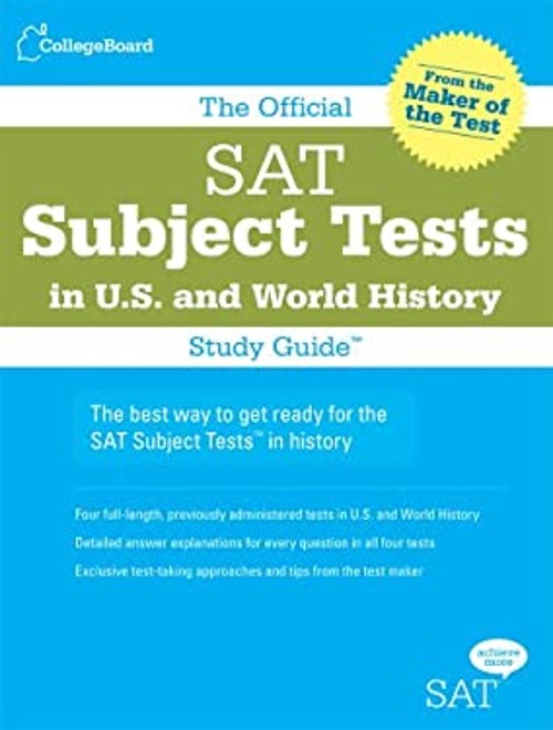 The Official SAT Subject Tests in U. S. and World History Study G