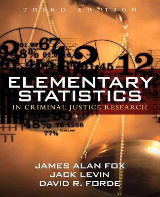 Elementary Statistics in Criminal Justice Research, Fox, James Alan,Forde, David