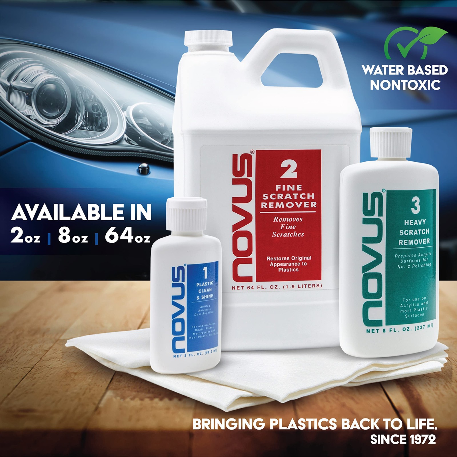 7020 | Plastic Clean Shine 1 | 8 Ounce Bottle