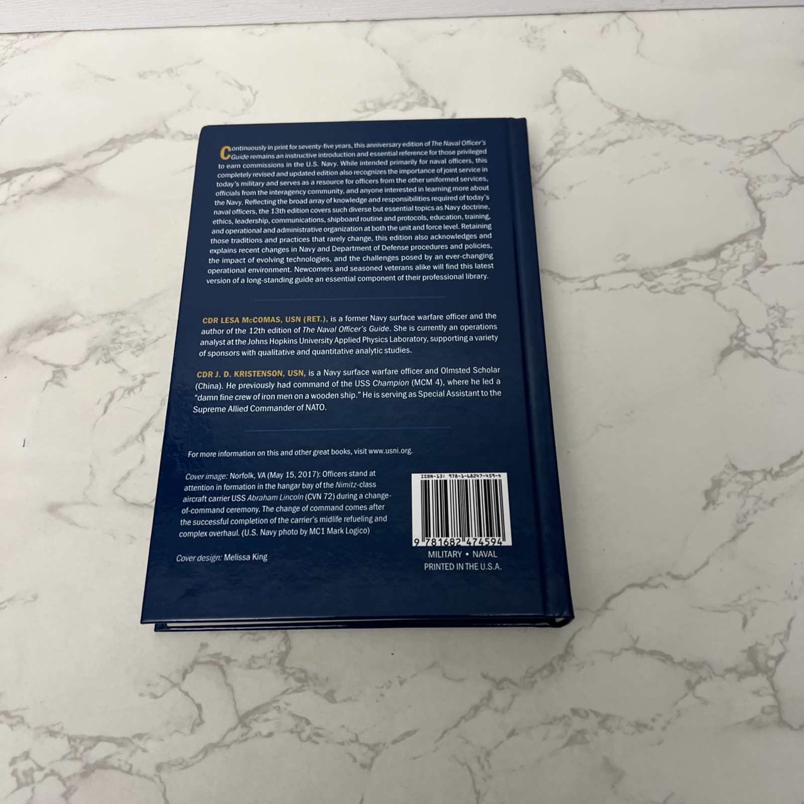 Naval Officer’s Guide by Lesa McComas and J.D. Kristenson-13th Edition 2019 HC