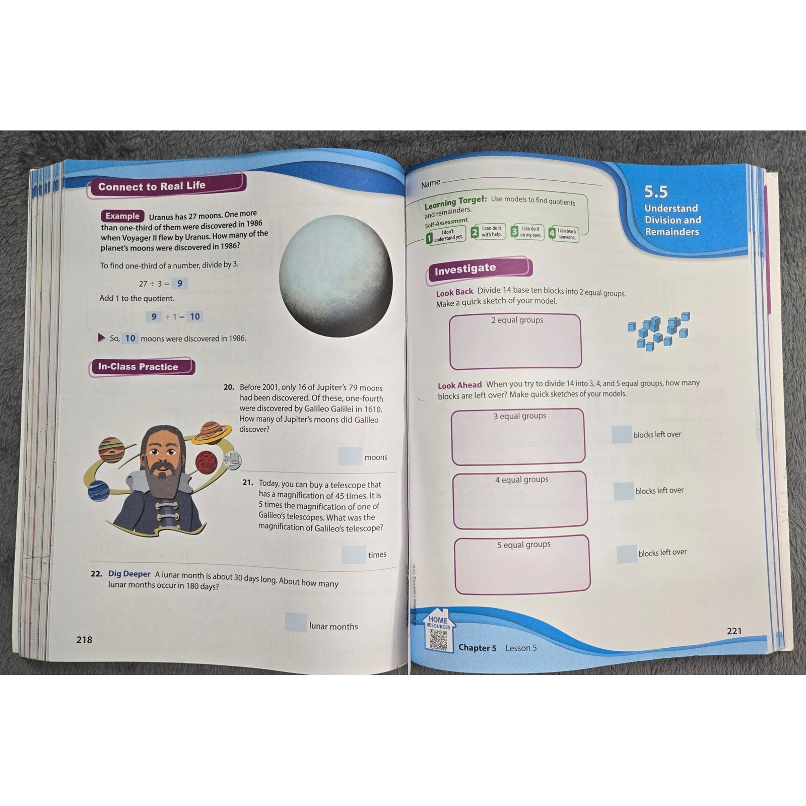 Oklahoma MATH Grade 4 Volume 1 Ron Larson Nick Lopez India White Big Ideas Learn