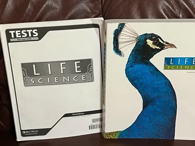 BJU Press 4th Edition Life Science Student Textbook & Tests Bob Jones 7th grade