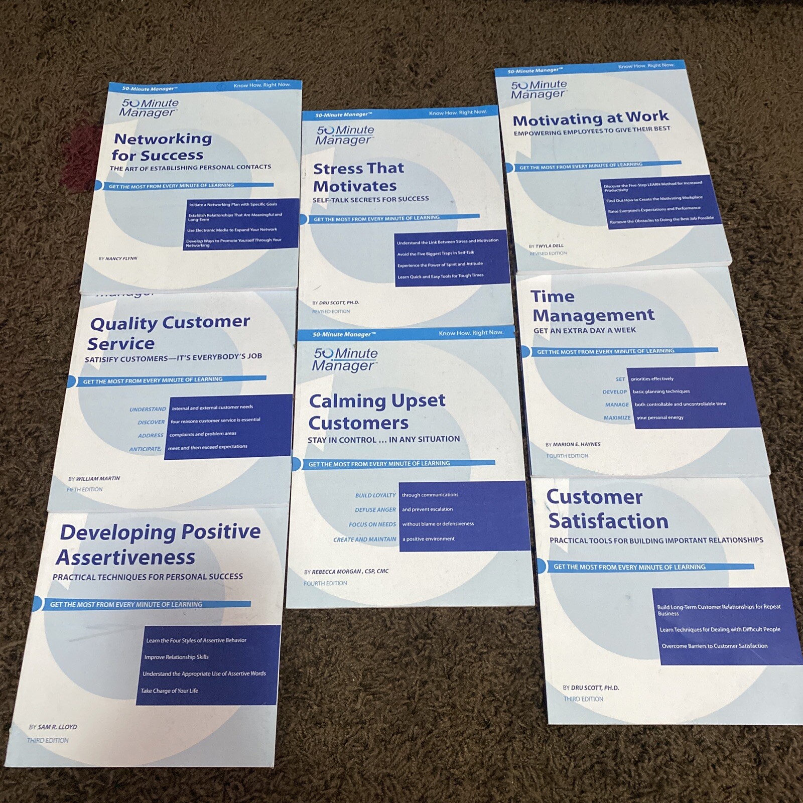 Lot Of 8 50-Minute Manager Logical Operations Series Text book