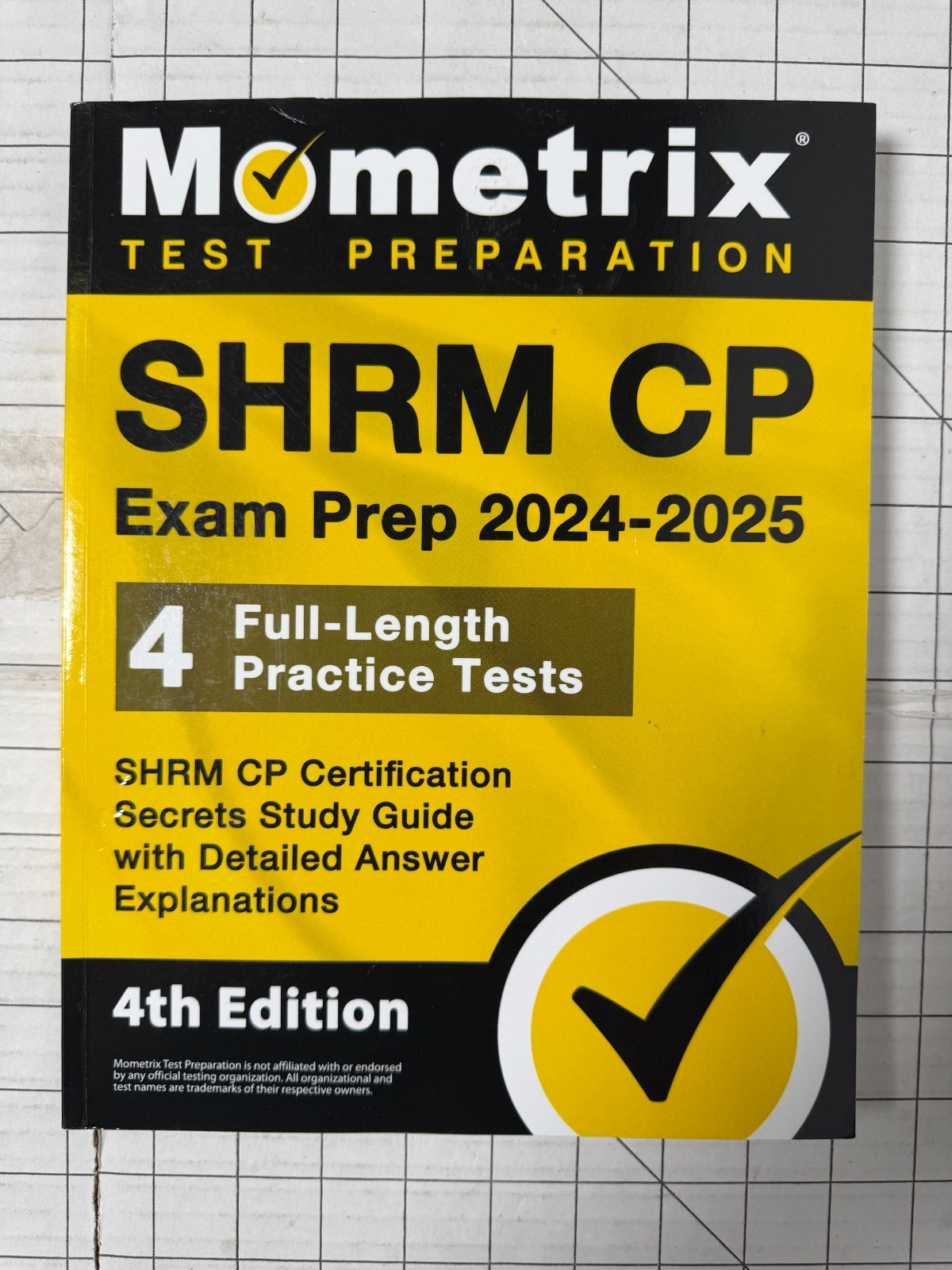 Mometrix SHRM CP Exam Prep 2024-2025 4th Edition Study Guide 2023 TPB Ships Fast