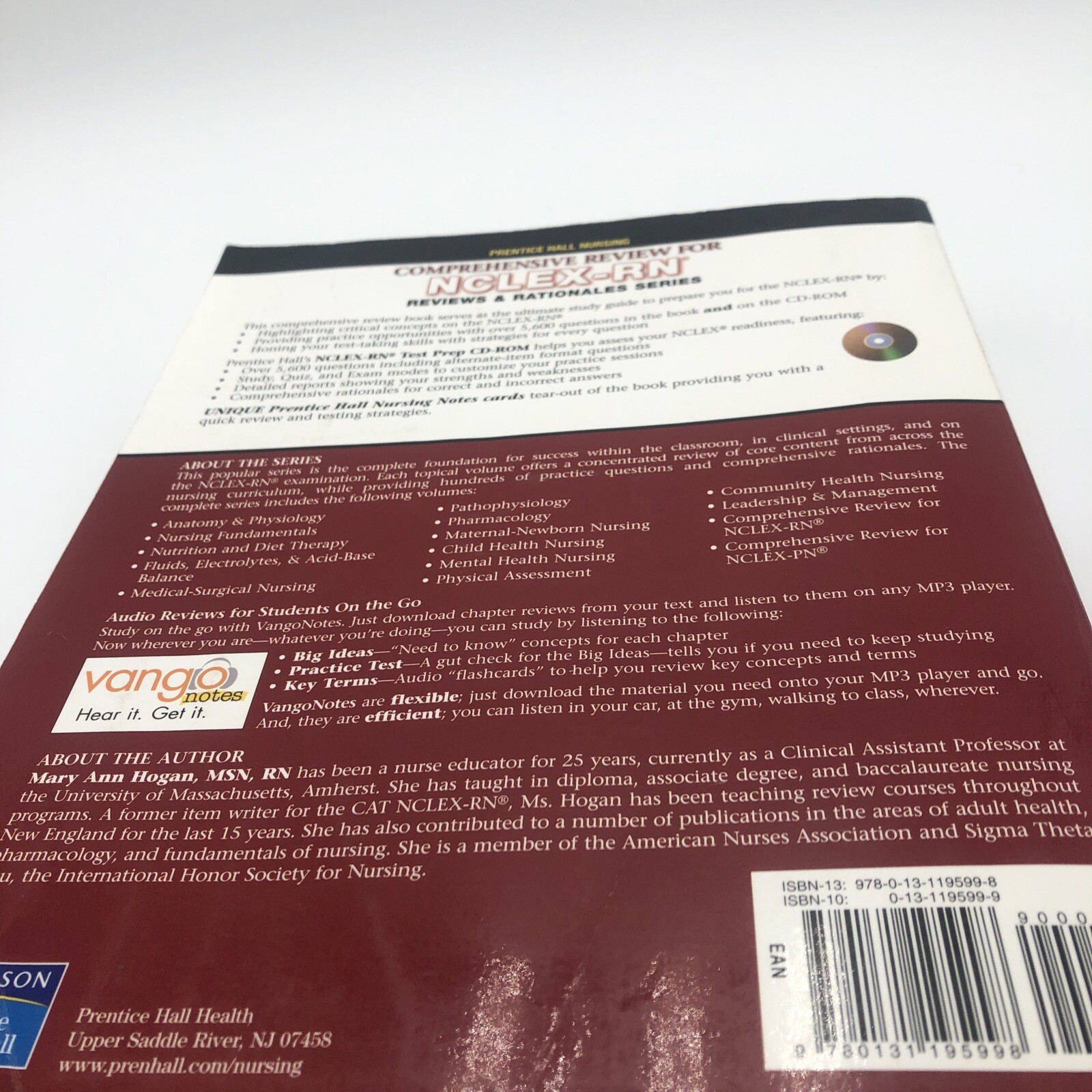 Comprehensive Review For NCLEX-RN Reviews And Rationales Book Mary Ann Hogan