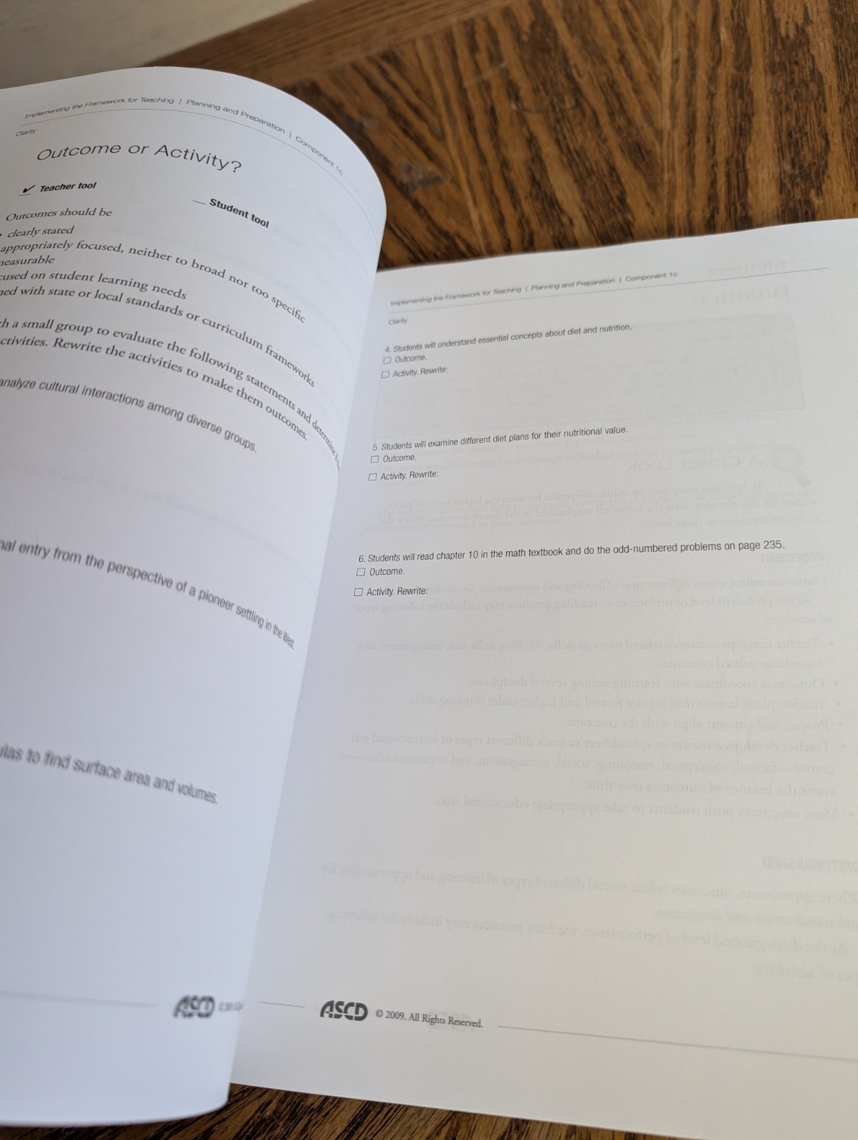 Implementing the Framework for Teaching in Enhancing Professional Practice : …