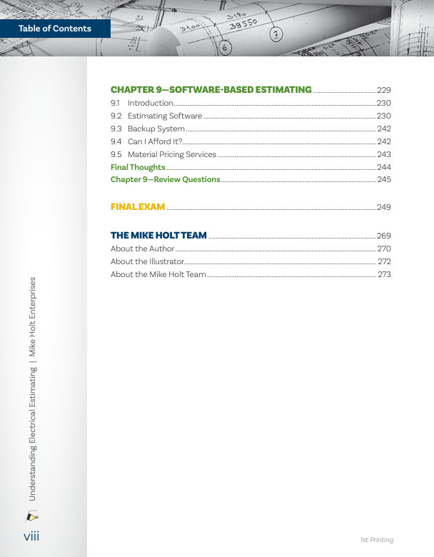 Mike Holt’s Illustrated Guide to Understanding Electrical Estimating textbook