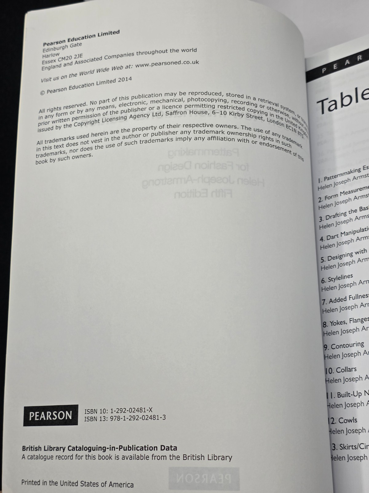 Patternmaking for Fashion Design INTERNATIONAL 5th EDITION Helen Pearson PB