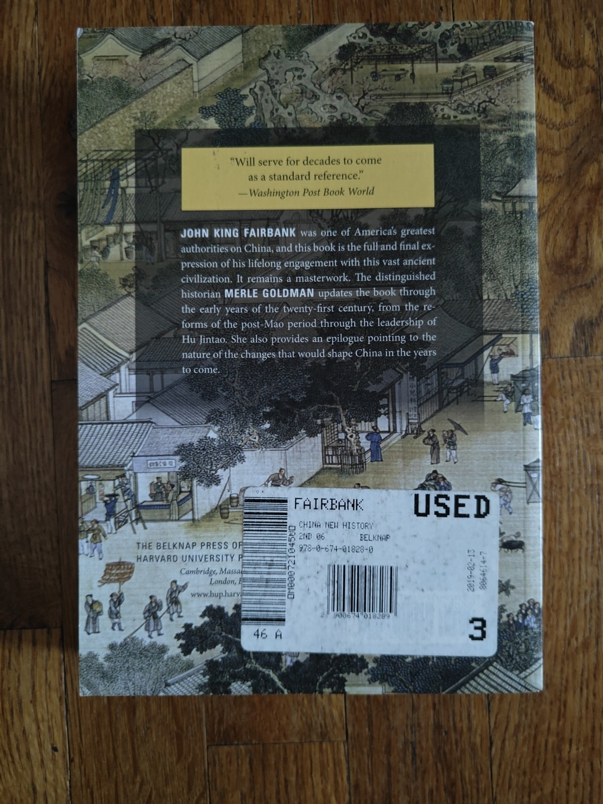 China: A New History, Second Enlarged Edition Fairbank, John King Good Cond.