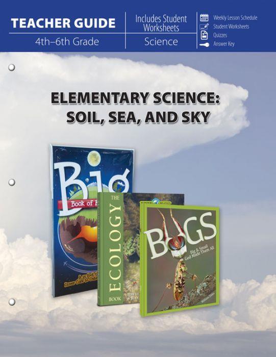 New Master Books ELEMENTARY SCIENCE SOIL SEA SKY Curriculum Pack Homeschool 4-6