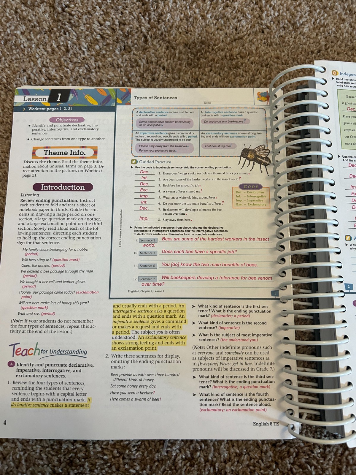 BJU Press English 6 Writing and Grammar Teacher’s Edition 2nd Edition with CD
