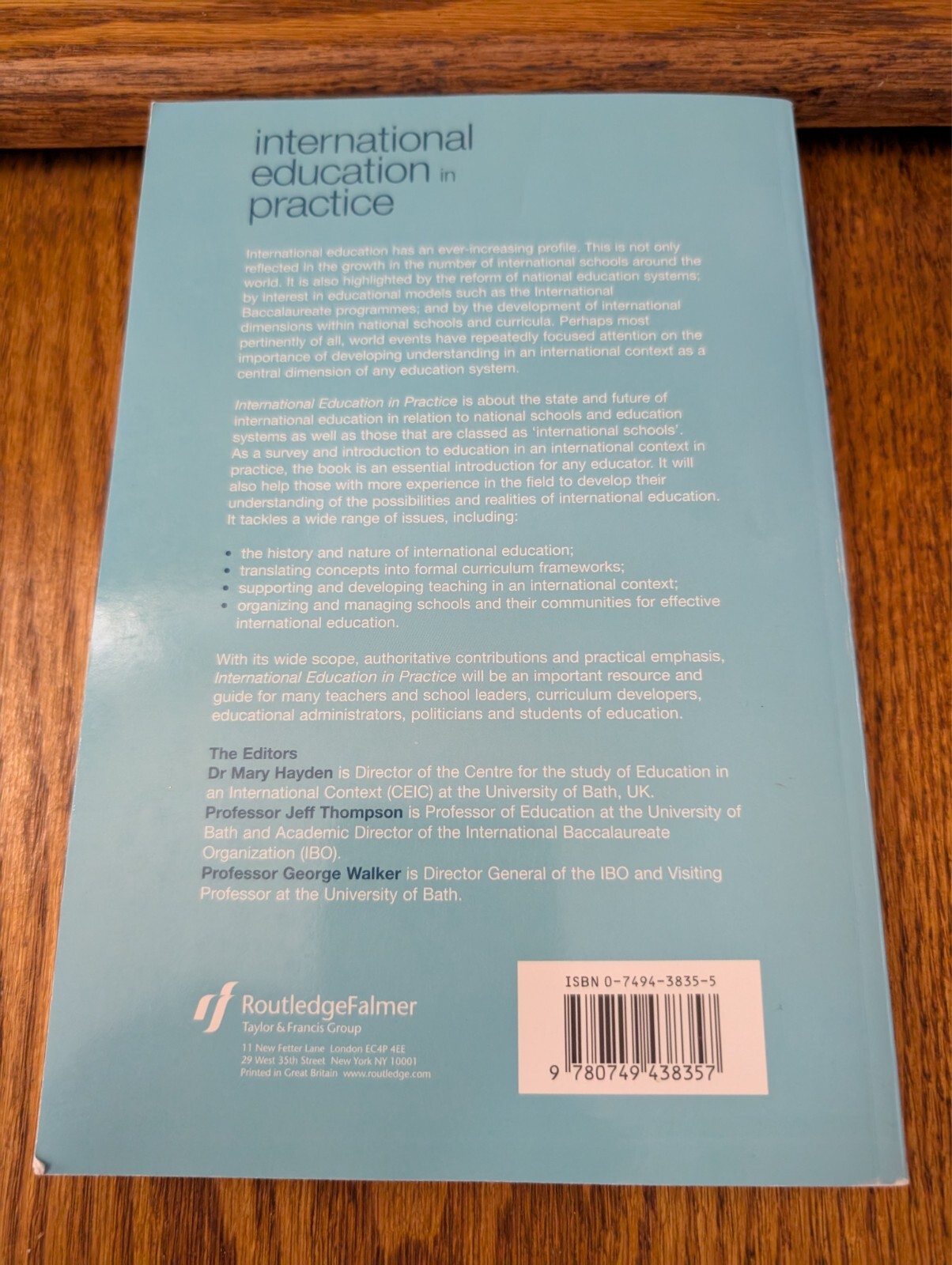 International Education in Practice: D… by Thompson, Jeff