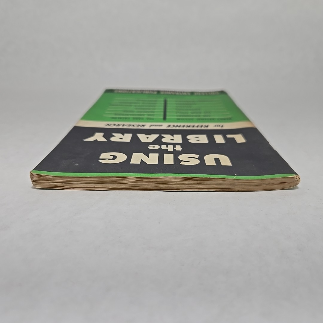 Using The Library For Reference And Research College Entrance Publications VTG