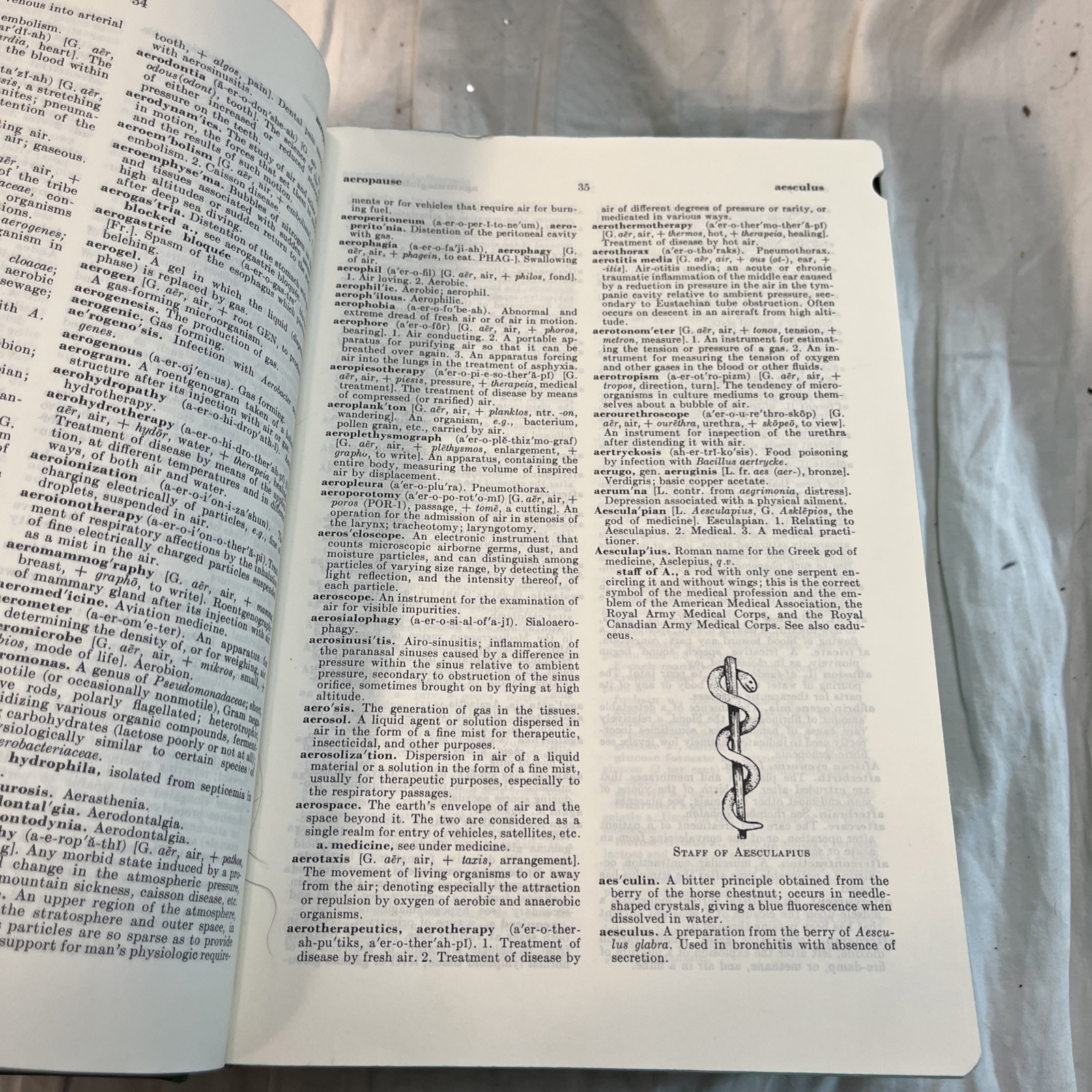 VINTAGE 1970 LARGE Stedman’s Medical Dictionary – 21st Illustrated Edition