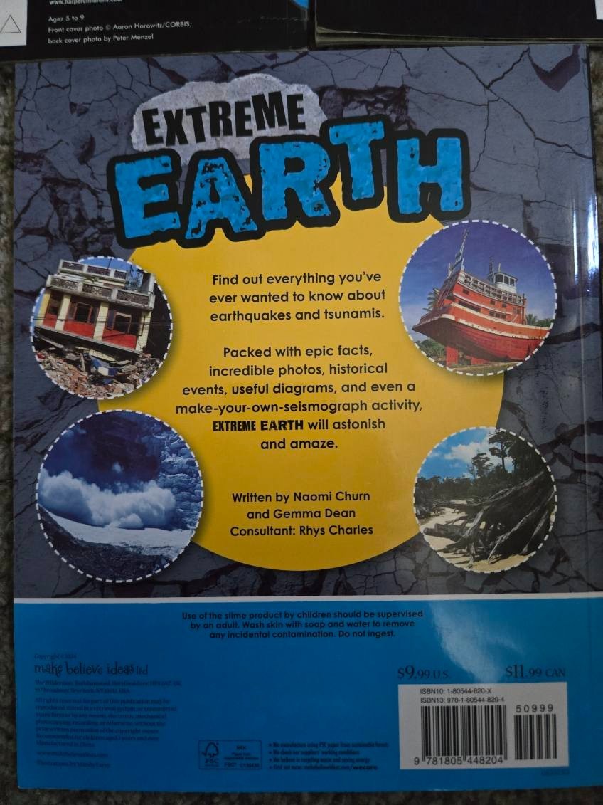 Science Weather Earth Book Bundle Elementary Grades Lot of 3 Homeschool Kids