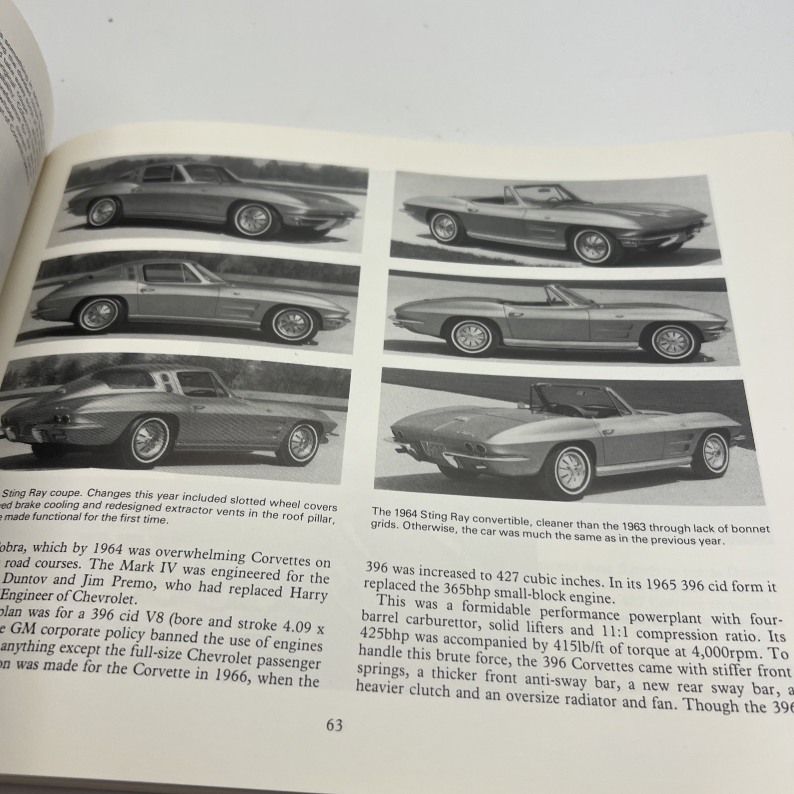 THE CORVETTE 1953-1998 Chevrolet Vette History Book 160 Pages by Langworth B4271