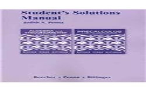 Student Solutions Manual for A – GOOD
