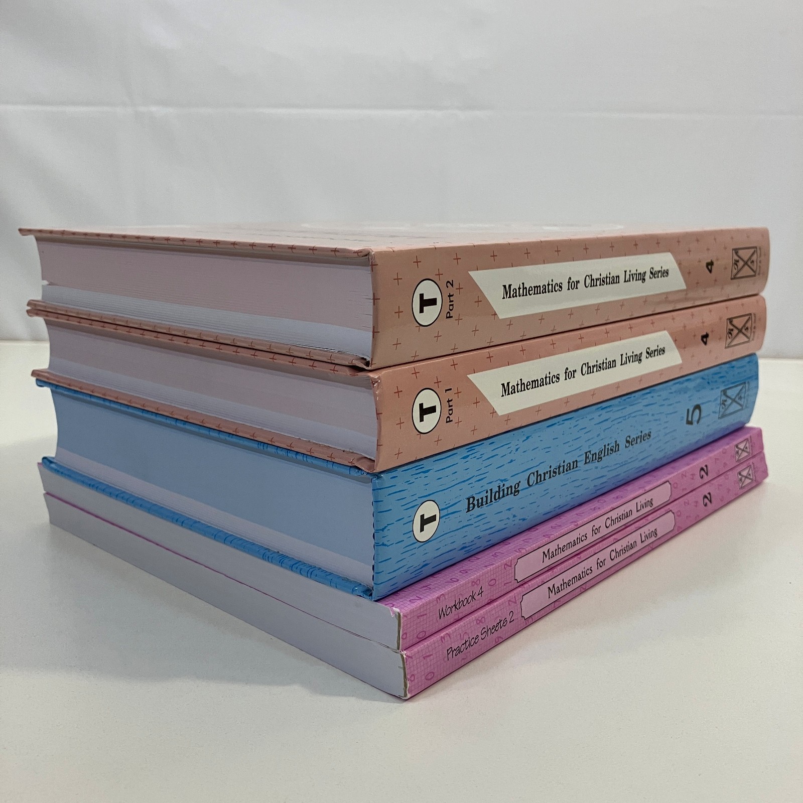 5 Homeschooling for Christian Living Series Math & English Lot Rod and Staff