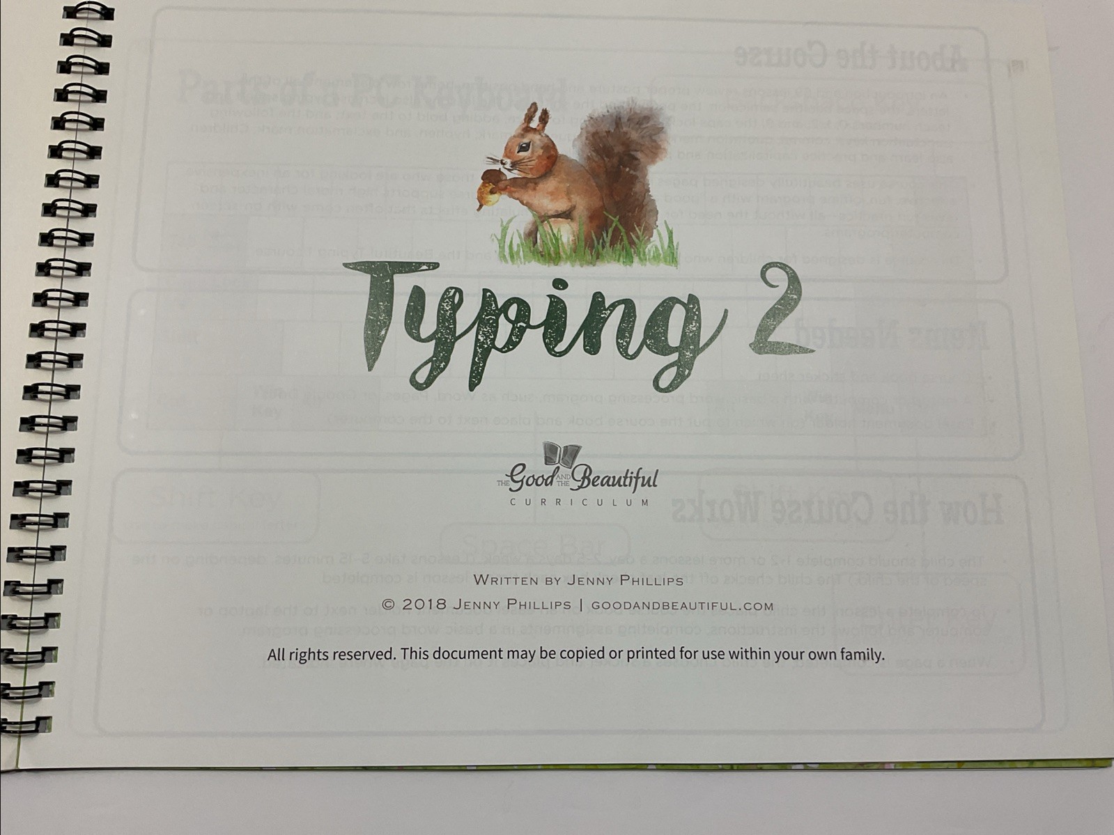 Jenny Phillips Homeschool Typing Books 1-3 Spiral Bound Trade Paperback