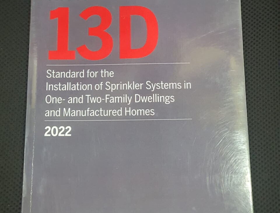 NFPA 13D Standard for Installation of Sprinkler Systems in 1 & 2 USA STOCK