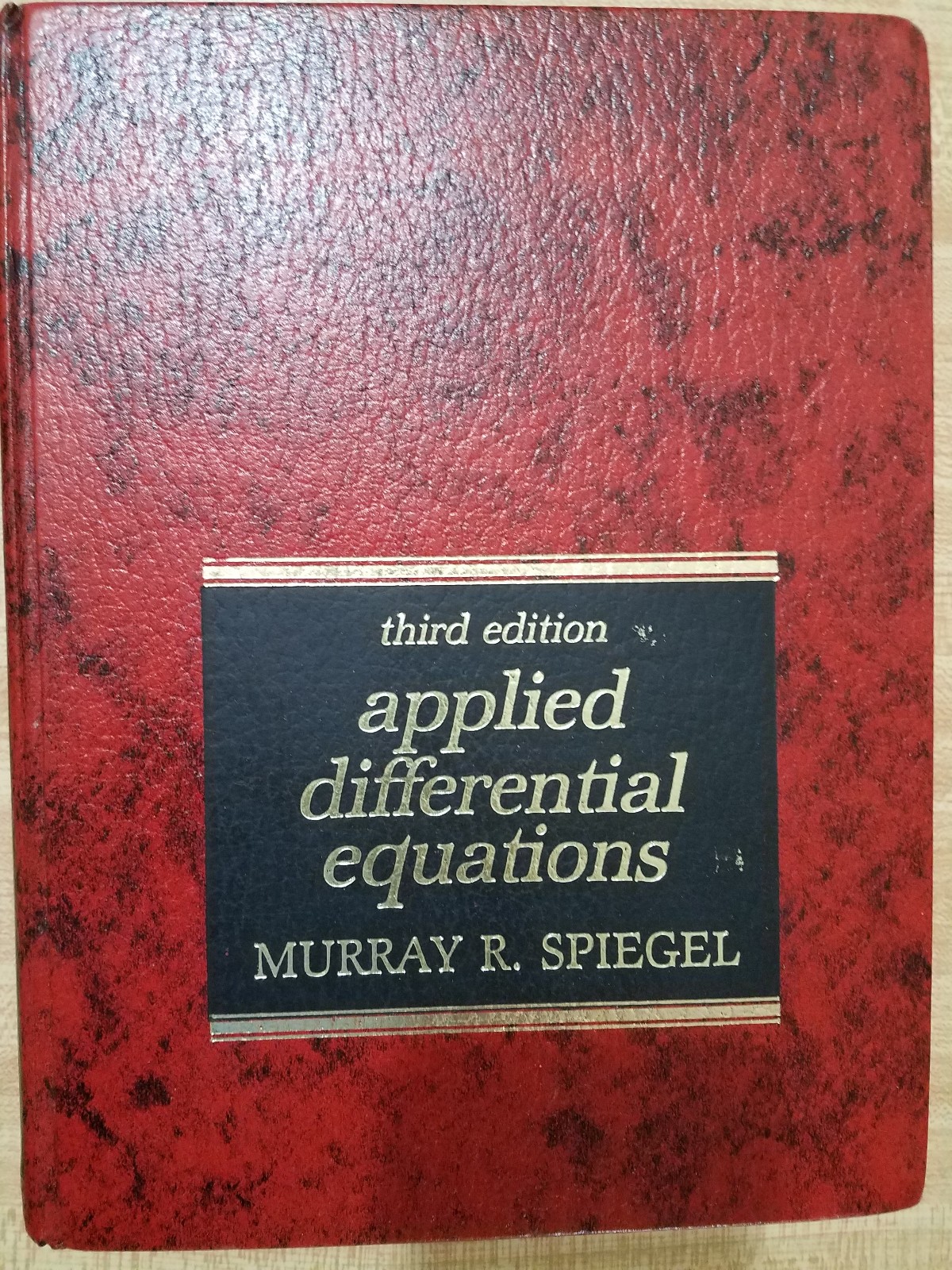 Applied Differential Equations, 3rd Ed. by Murray R. Spiegel