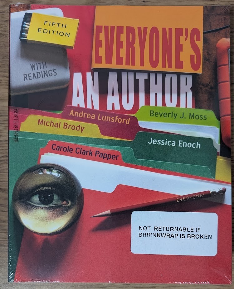NEW Everyone’s an Author with Readings 5th Edition 5E Textbook Beverly Moss Book