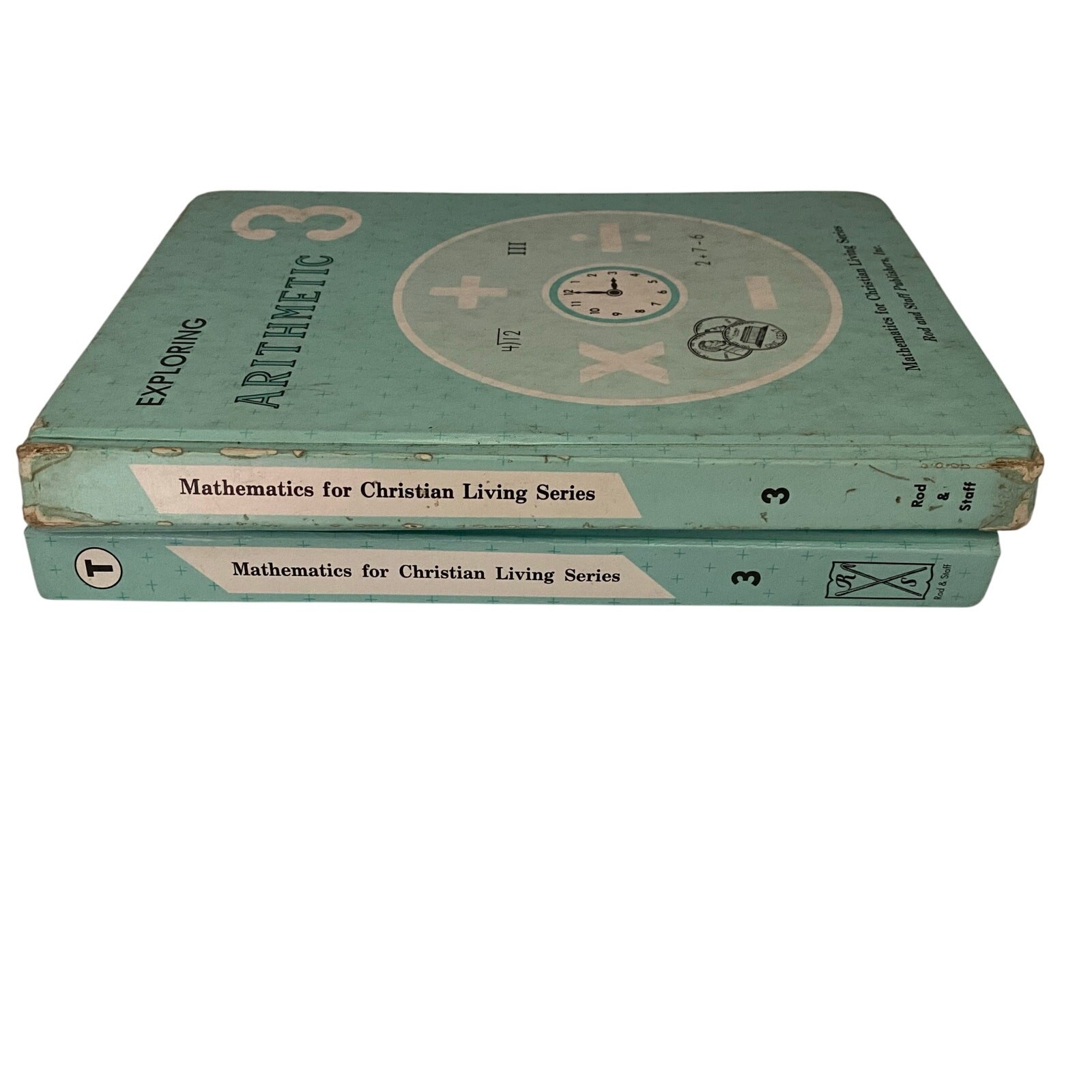 Rod and Staff Arithmetic Math Grade 3 Student Textbook Teacher Manual Lot of 2