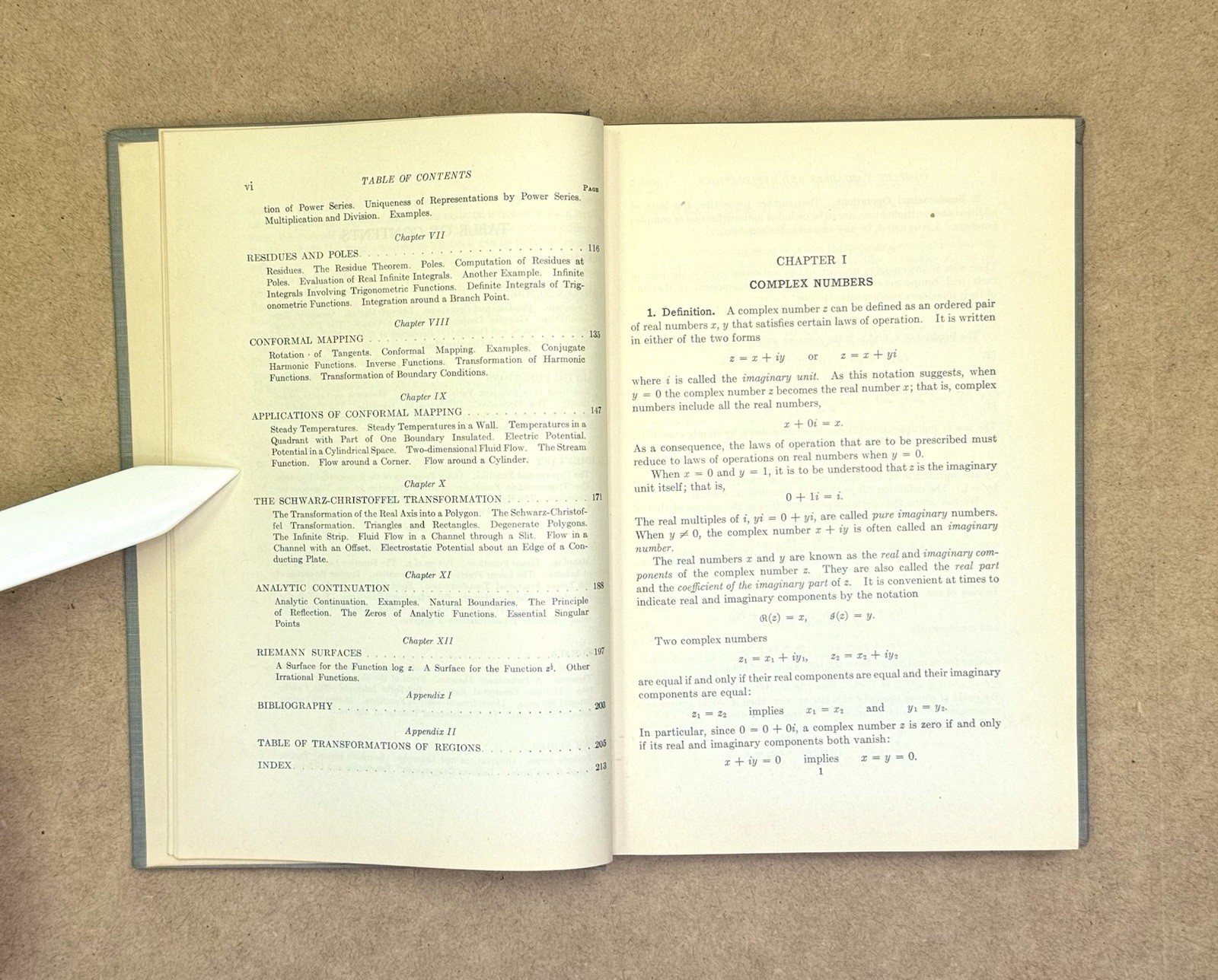 Vintage 1948 Complex Variables & Applications 1st Edition by Churchill HC