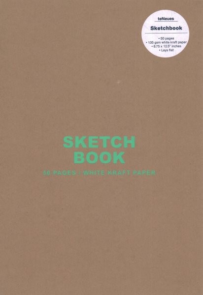 Teneues – Sketchbook Large Format – 50 White Kraft Pages, Lay Flat Binding, K…