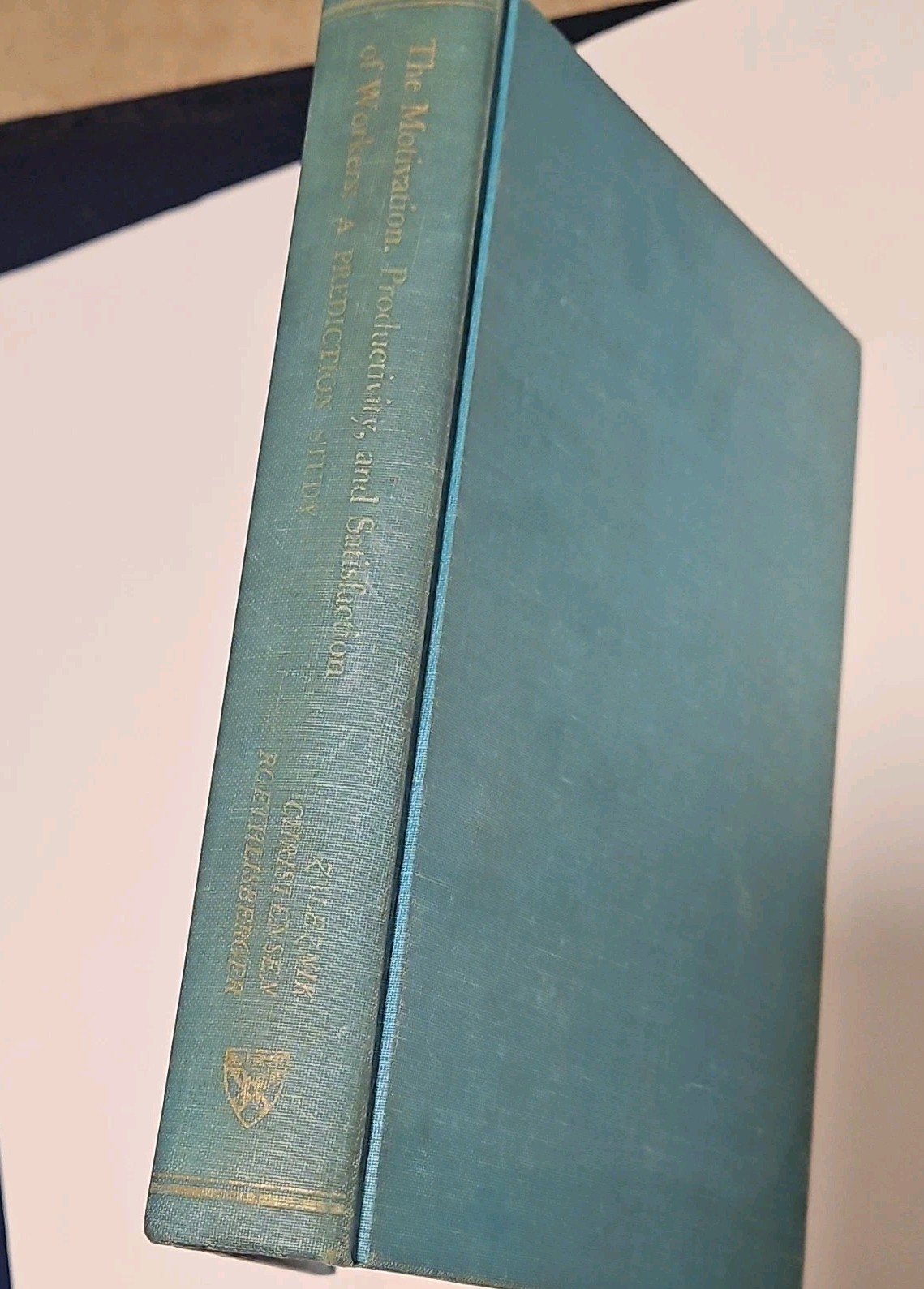 The Motivation, Productivity, and Satisfaction of Workers Prediction Study 1959