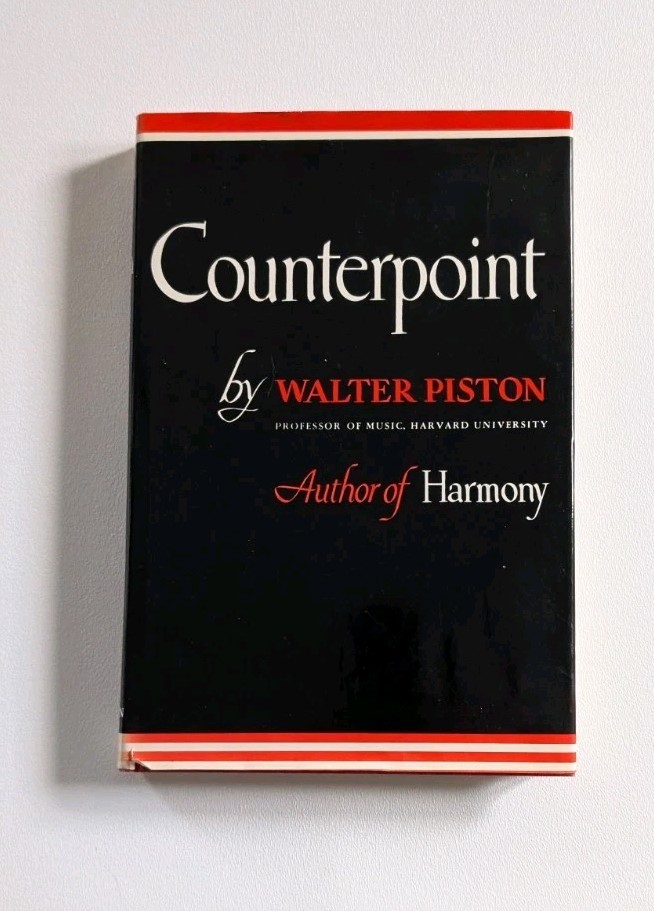 Counterpoint Walter Piston 1947 Hardcover DJ First Edition Music Theory Norton