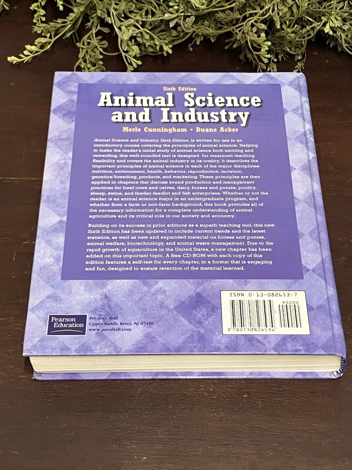 Animal Science and Industry 6th Edition Cinningham Hardcover 2001