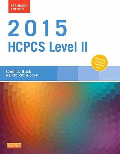 2015 HCPCS Level II Standard Edition – Paperback, by Buck MS CPC – Acceptable