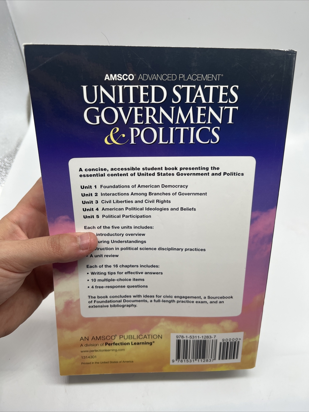 AMSCO Advanced Placement:United States Government &Politics 2019 2nd Ed Wolfford