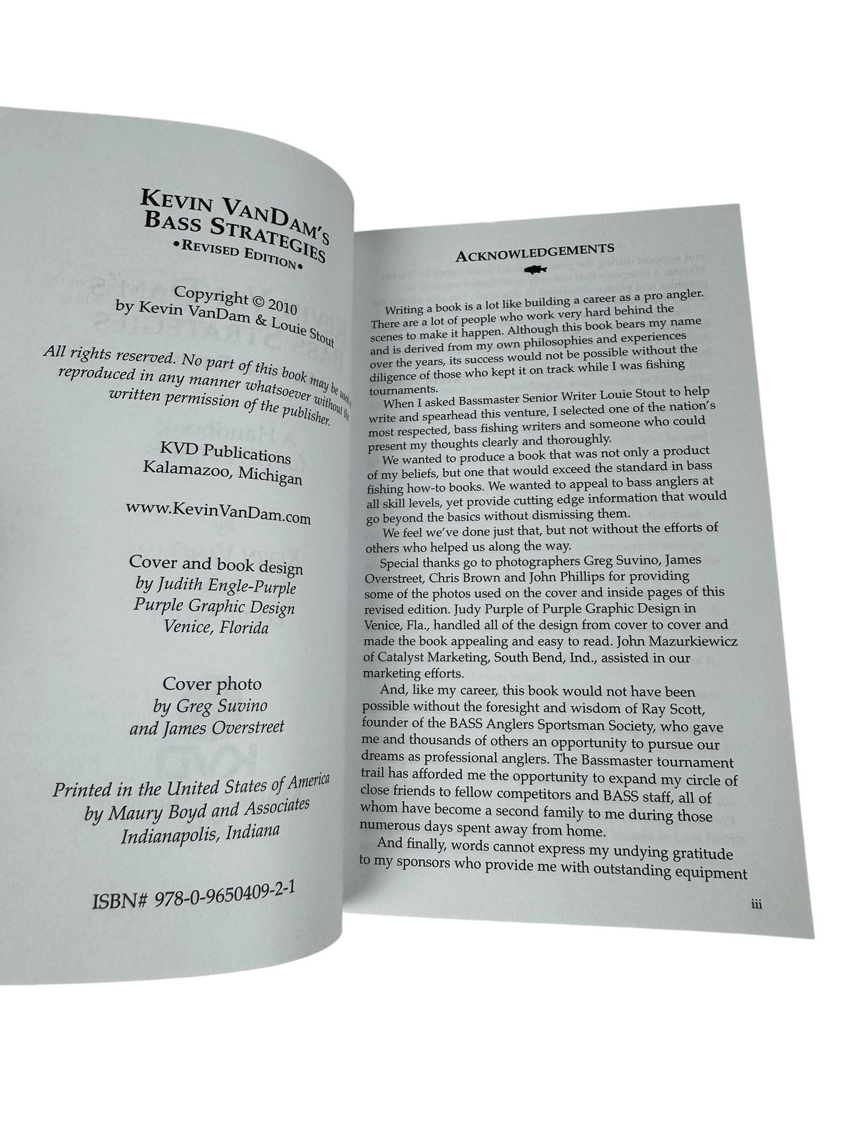 Kevin VanDam’s Bass Strategies Revised Edition Fishing Handbook Hot New Tips