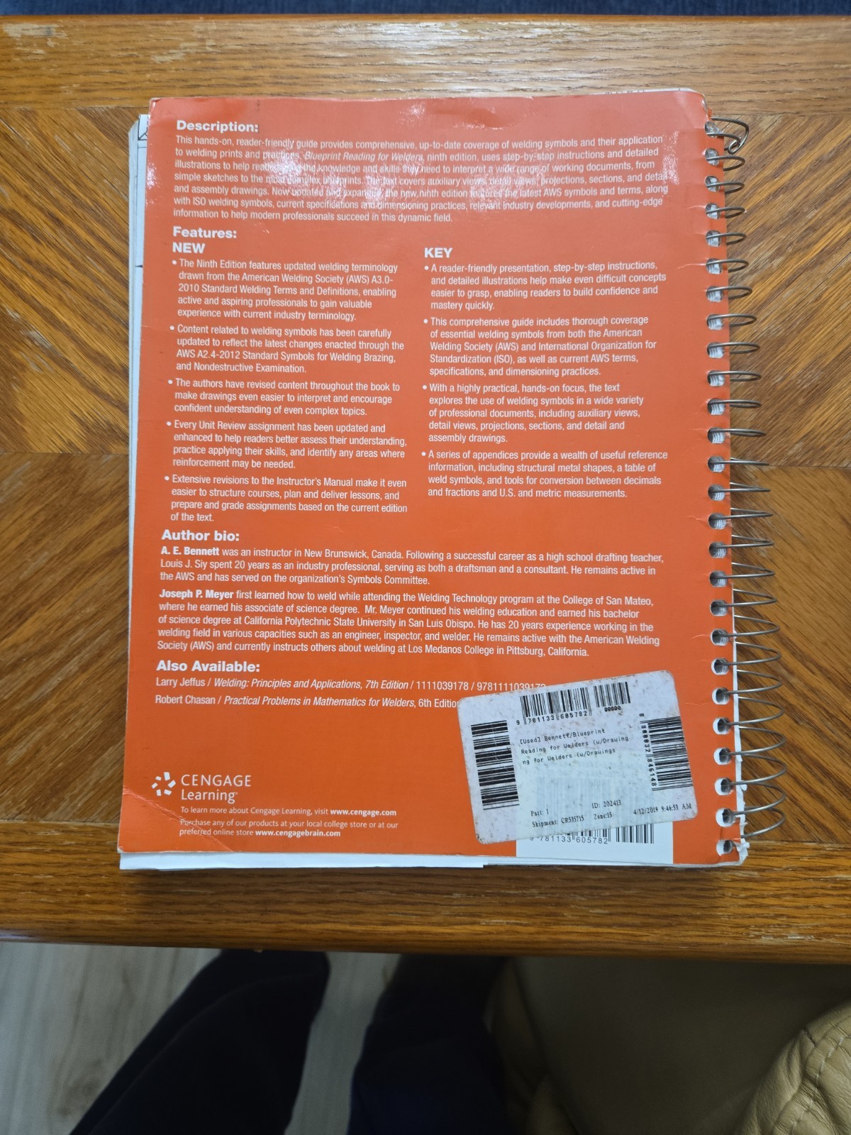 Blueprint Reading for Welders, Spiral bound Version ~ read description