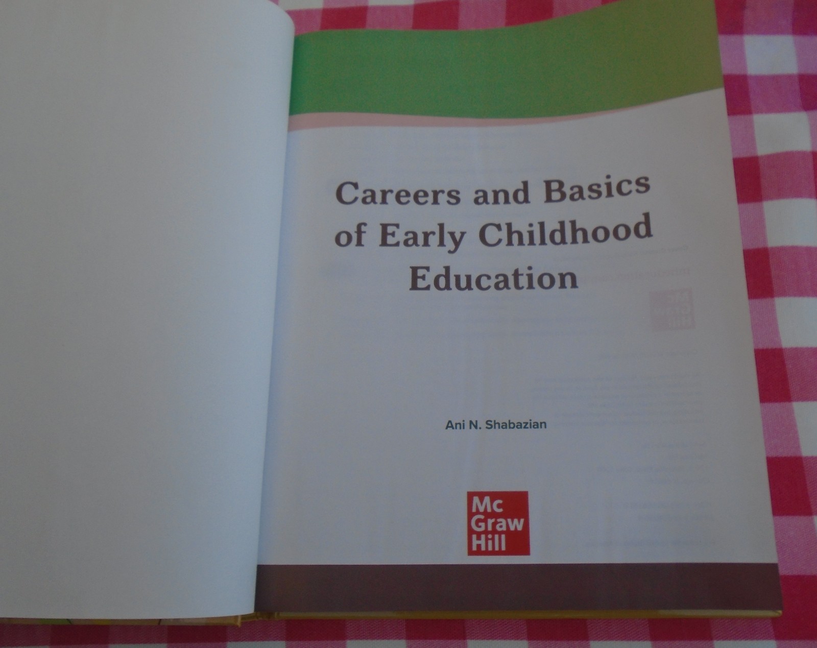 CAREERS AND BASICS OF EARLY CHILDHOOD EDUCATION FIRST EDITION 2025 HARDCOVER