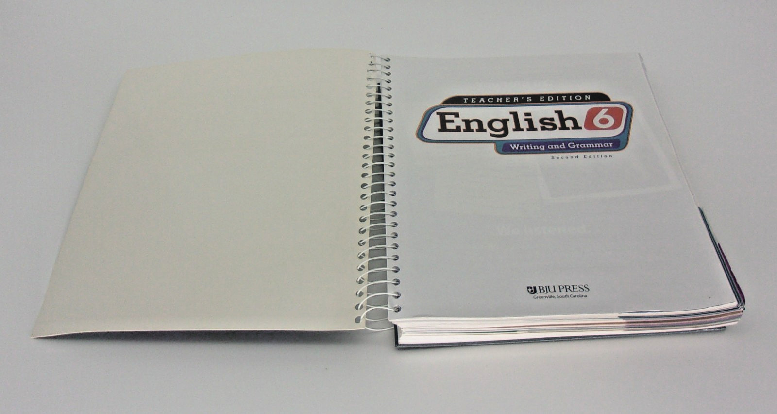 Teacher’s Edition English 6 Writing and Grammar-Second Edition-200535, No CD