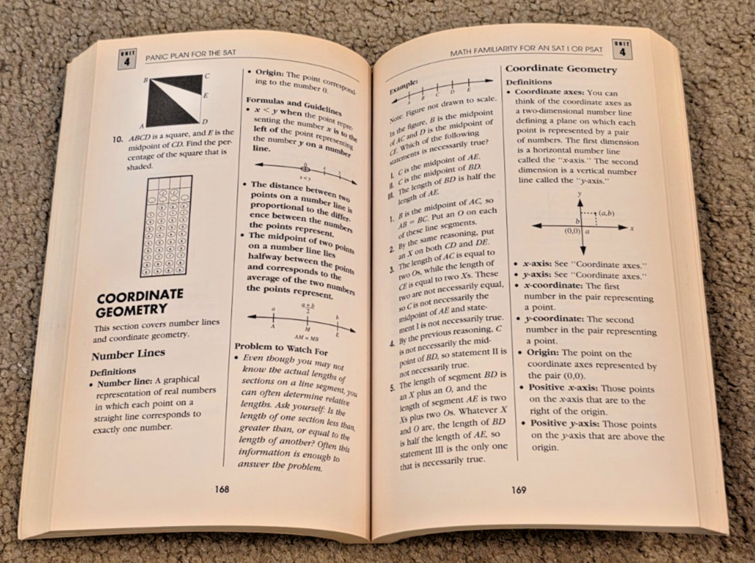 Panic Plan for the SAT by Joan Carris (2000, Trade Paperback)