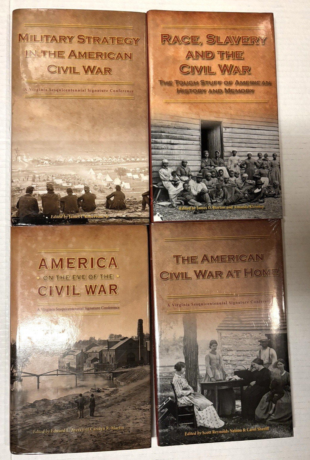Rare SET OF 8 Books w/ CIVIL WAR ECHOES, VOICES FROM VIRGINIA 1860-1891 (New)