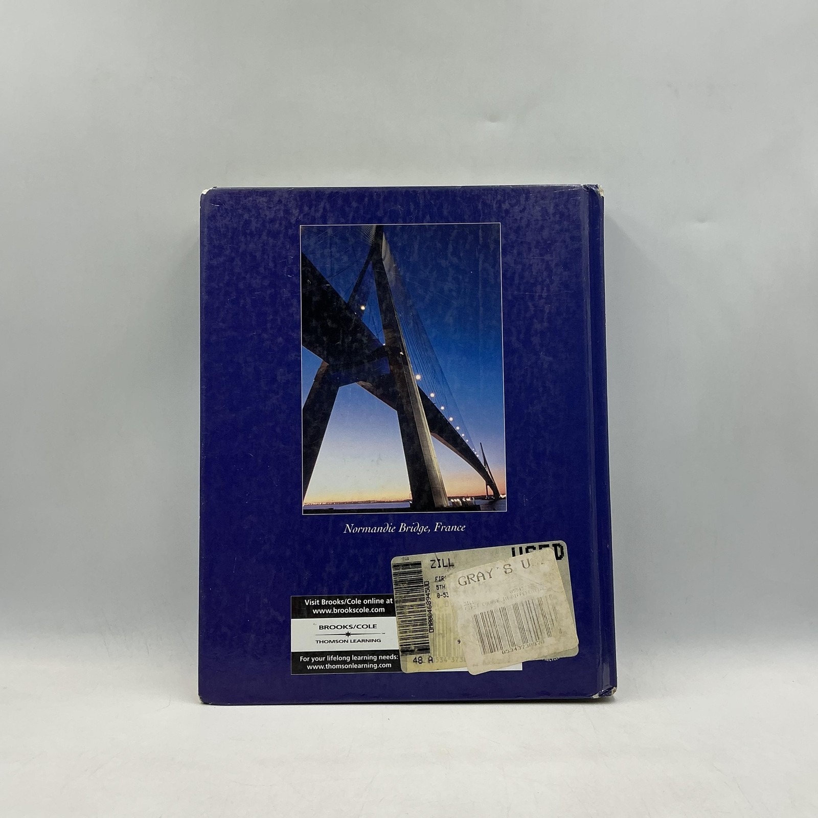 First Course In Differential Equations Dennis G Zill Brooks/Cole HC Blue 2001
