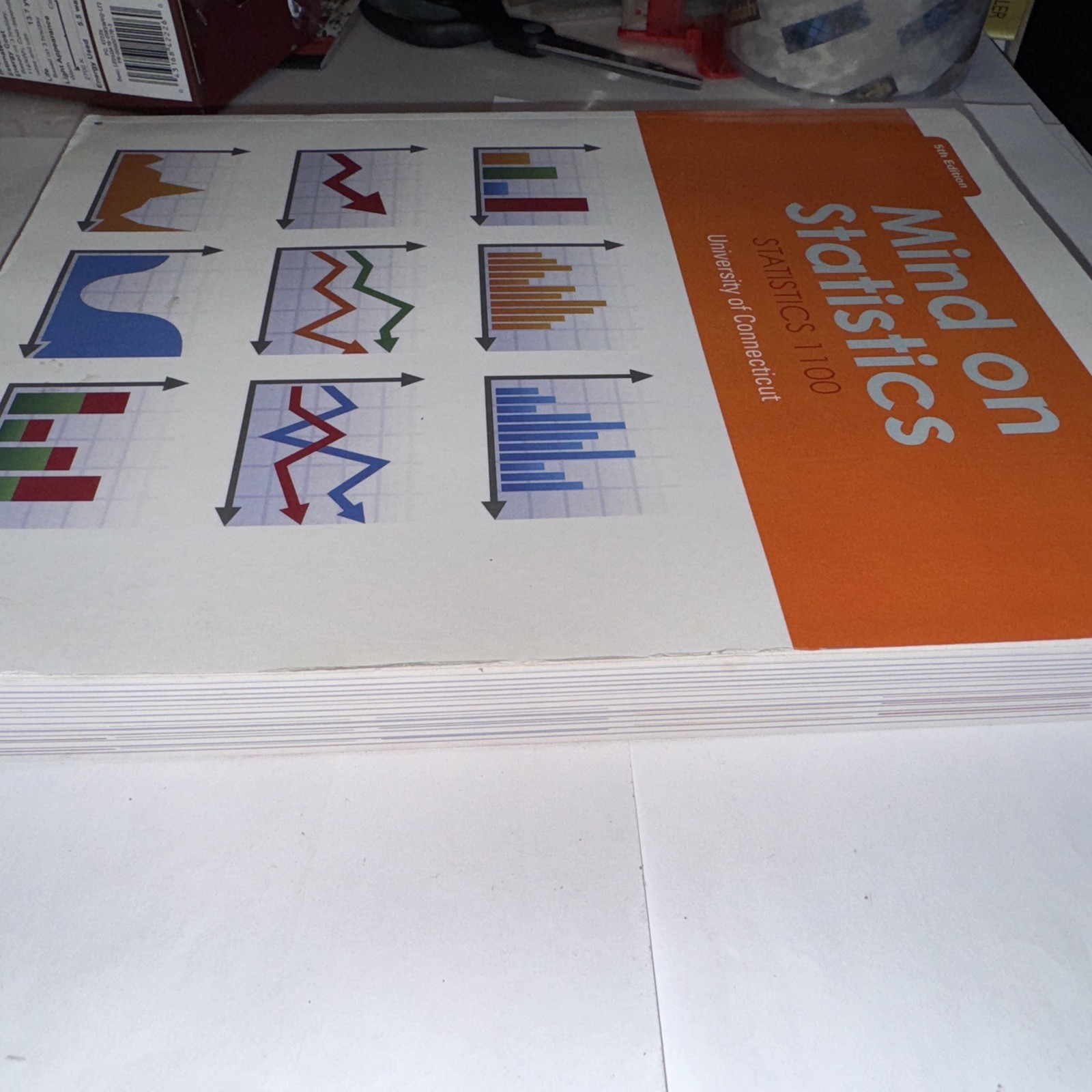 Mind on Statistics 1100 by Heckard & Utts 5th Ed. 2015 Softcover UConn Edition