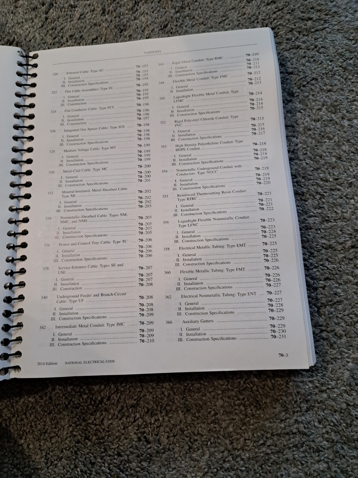 NFPA 70, National Electrical Code : 2014 NEC Spiralbound