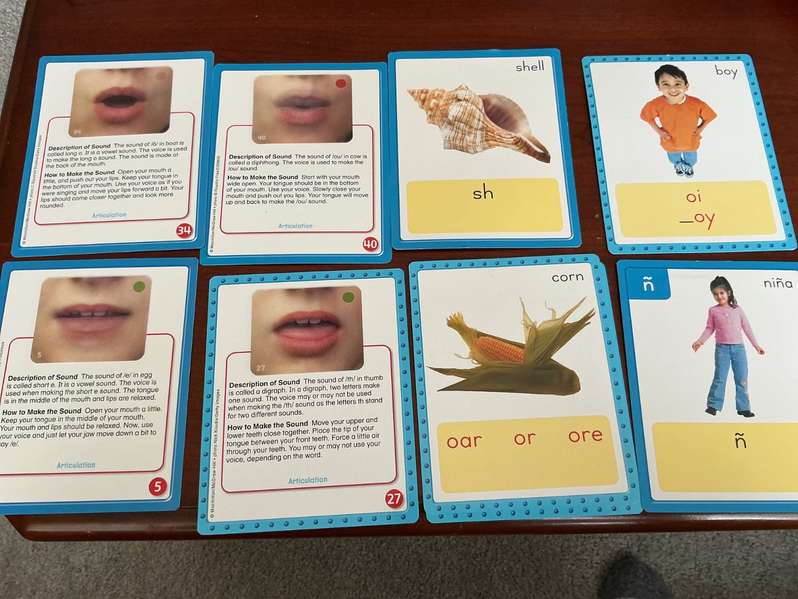 Wonders, Sound Spelling Cards (Small) Grades K-6 ( moving lips )