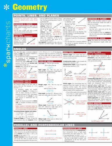 Geometry SparkCharts – pamphlet, SparkNotes, 9781411470279