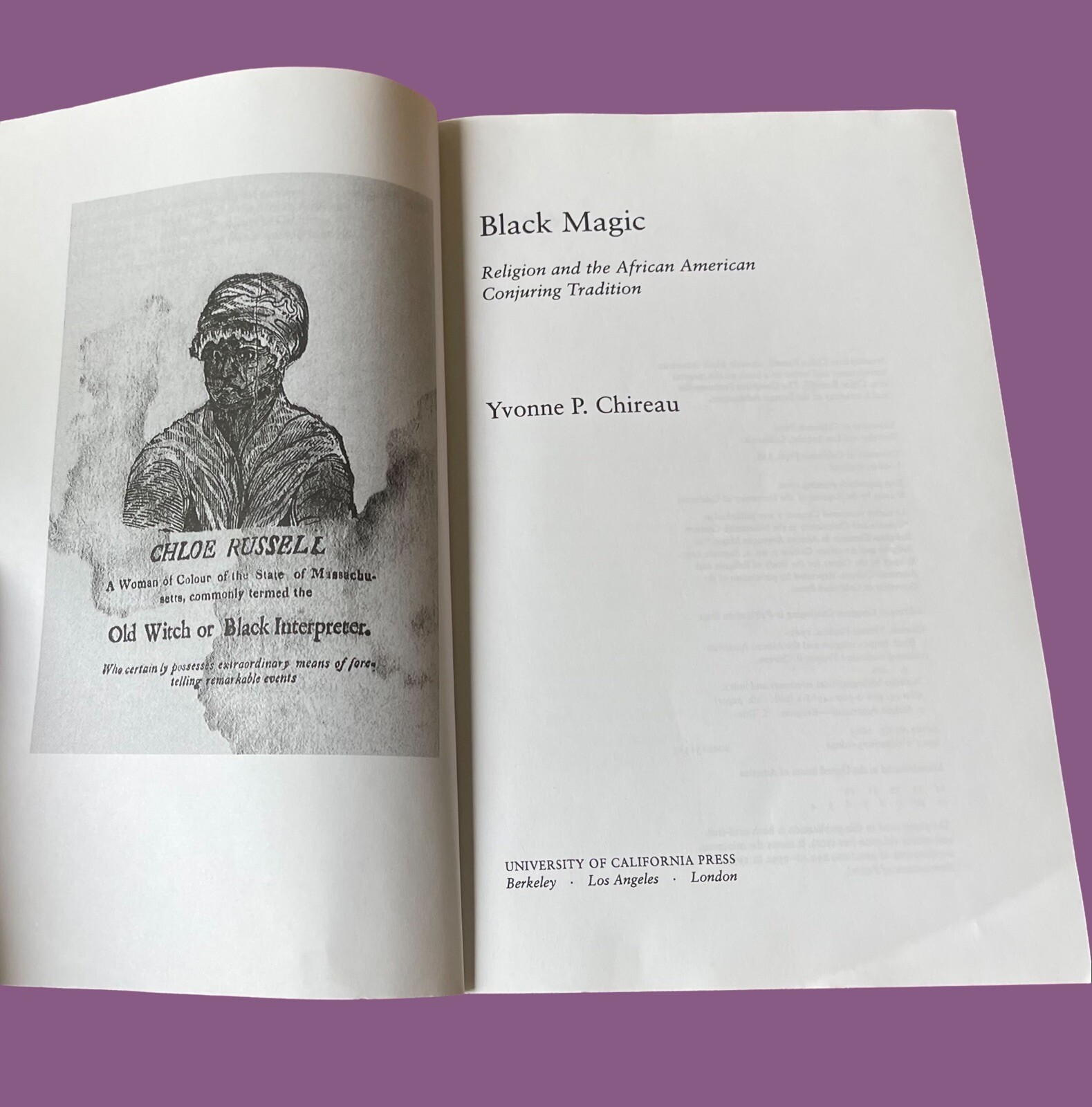 BLACK MAGIC ~ YVONNE P. CHIREAU ~ 2006 ~ AFRICAN AMERICAN CONJURING TRADITION